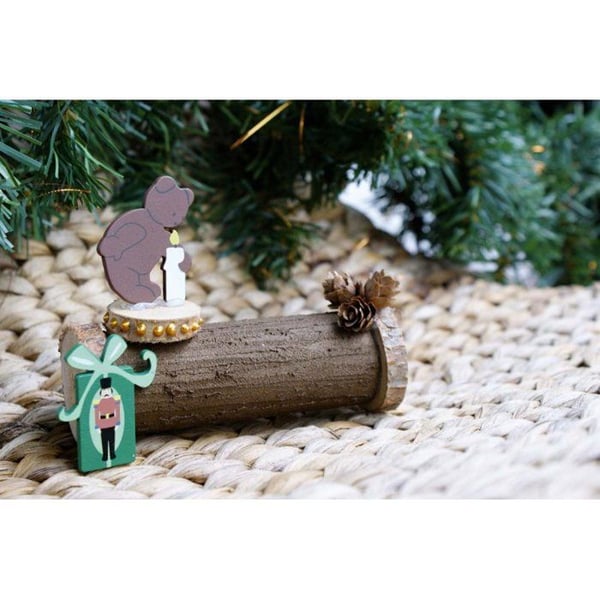 Trädekorer - MegaCrea DIY - Thomas - Flerfärgad - 8 stycken - 2,5 till 4 cm