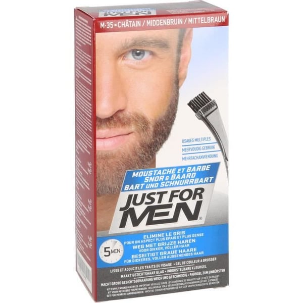 Hårfärgsgel - JUST FOR MEN - Mörkbrun - 1 st - För Män - Hög Kvalitet