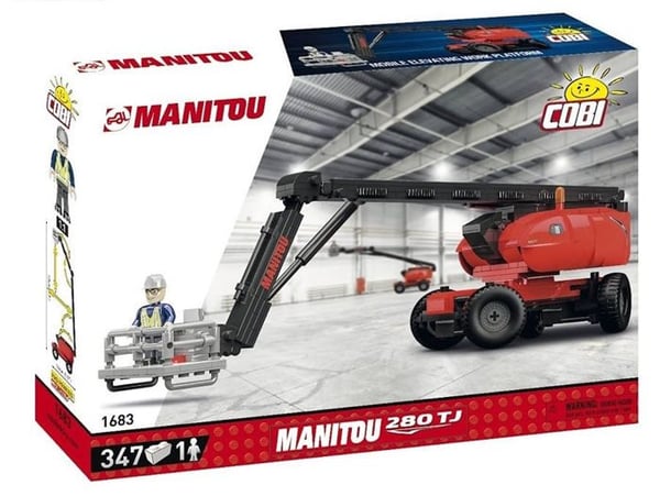 Byggset - COBI - MANITOU 280 TJ - Röd - 347 bitar - Att montera själv