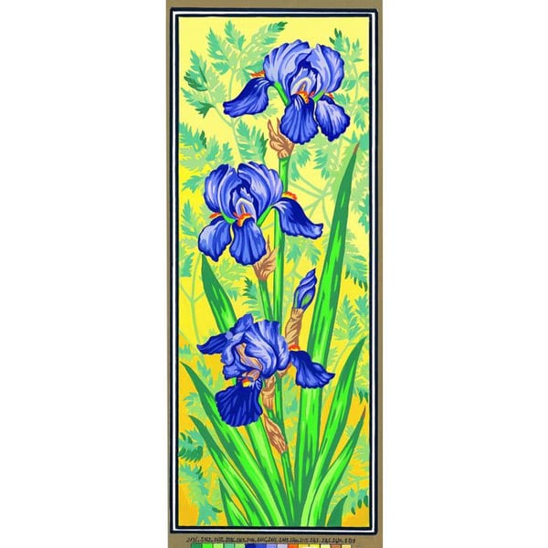 Canevas Pénélope Antik De lila iris 25x60cm
