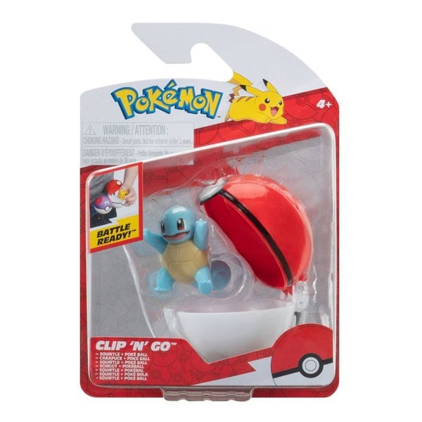 Pokemon - Clip N Go Squirtle med Pokeball