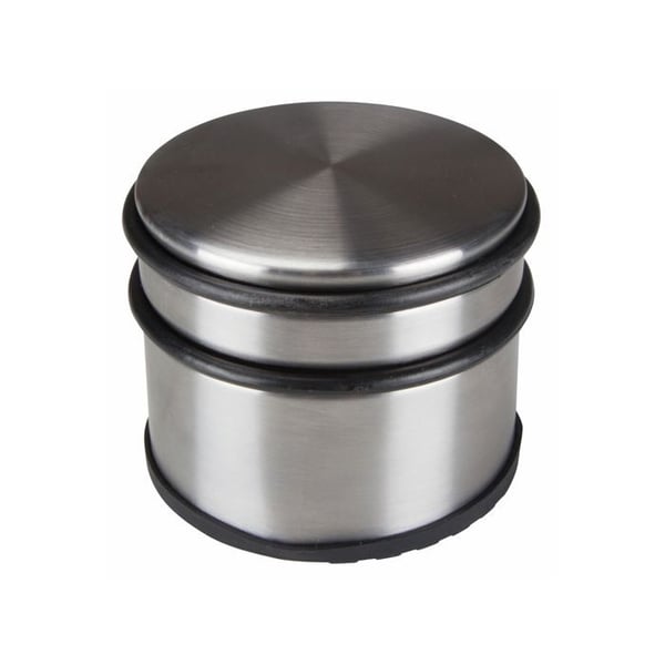 Dörrstopp - Rostfritt stål - 1KG - Dekorativ design - Anti-reps gummi - Installation utan borrning