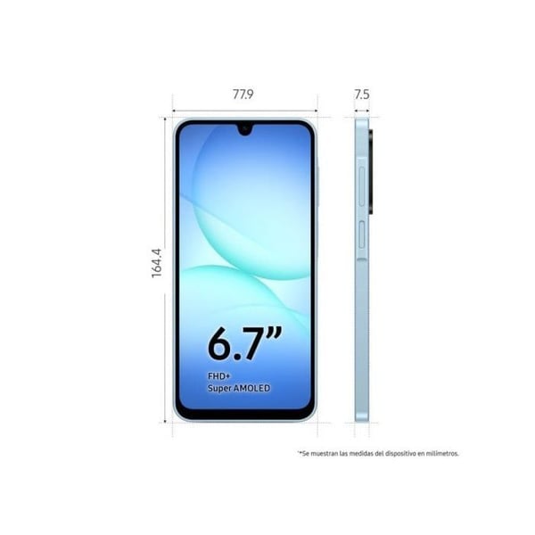 Älypuhelin - SAMSUNG - Galaxy A17 - 4G - 128 Go - 4 Go RAM - Näyttö 6,7 tuumaa