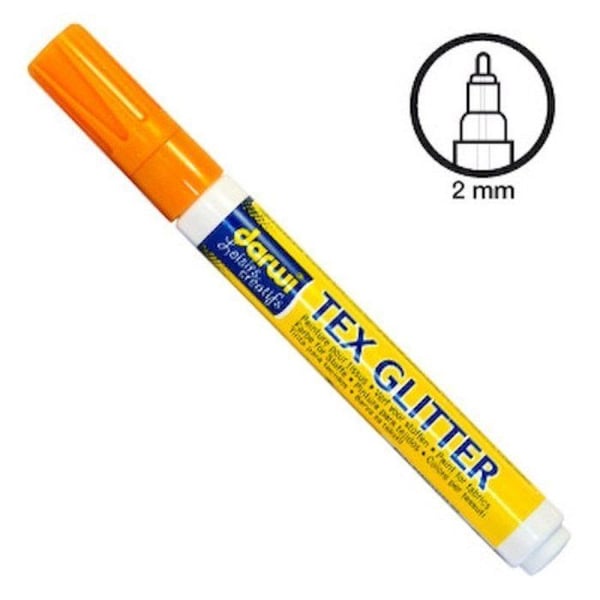 Darwi - Glitterorange textilfärg