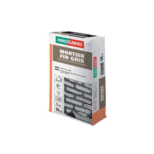 Murbruk - PAREXLANKO - Fine Grey - 10 KG - Färdig att blanda - Interiör - Vägg