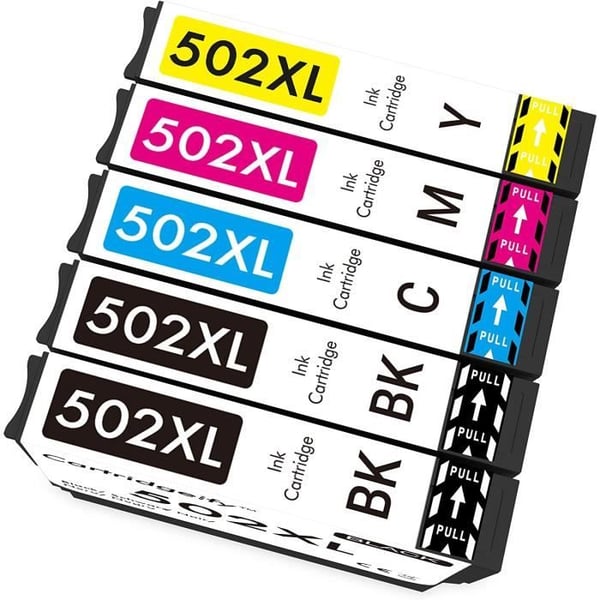 CARTOUCHE IMPRIMANTE Cartridgeify 502XL Bläck Kompatibel med Epson 502 502XL Bläckpatroner Multipack, för Expression Home115