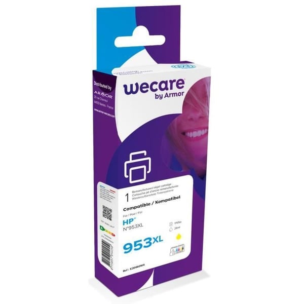 Wecare hp-kassett 953xl f6u18ae gul