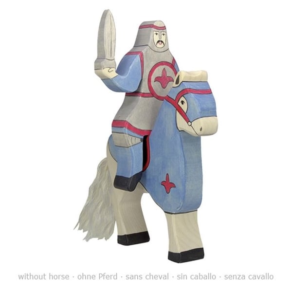 HOLZTIGER Blue Knight Figurine - Modell 80255 - För barn från 3 år