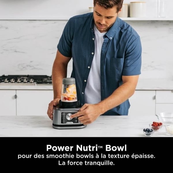 Blender Ninja Blender 3-i-1 Foodi Power Nutri CB350EU - automatiska program - Kanna 2,1 L, skålar 700 ml och 400 ml - 1200 W
