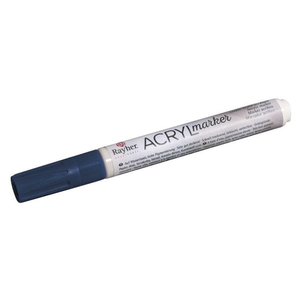 Krita - akrylfärg, kunglig blå, Rund spets 2 - 4mm, med ventil