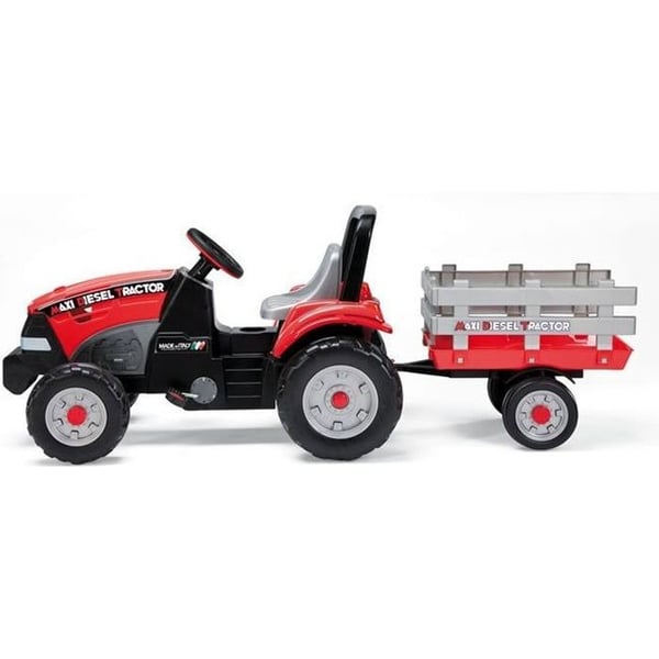 Traktor med pedaler - Maxi Diesel med trailer - PEG PEREGO