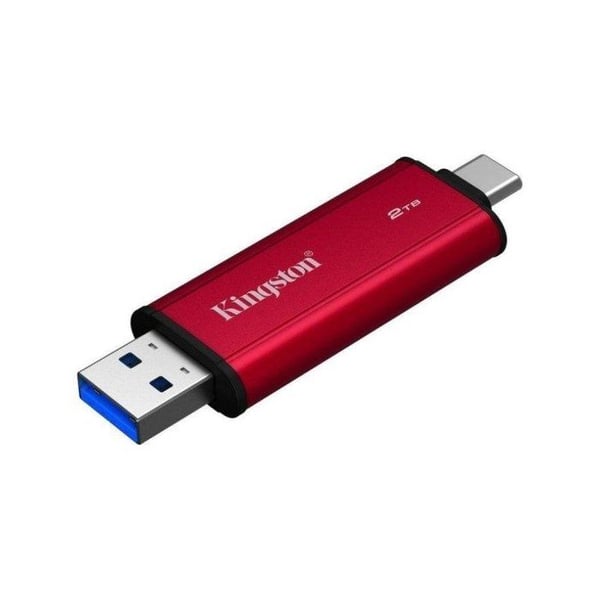 Kingston Dual USB-A/C 2TB SSD 1050MB/s Bærbar Ultra Hurtig