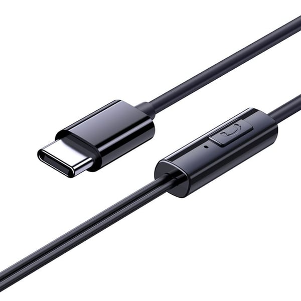 Trådbundna hörlurar av typ C - Baseus Encok CZ11 (A0016434300113-Z1) - Cluster Black