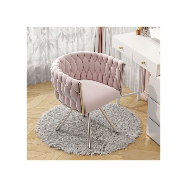 Kosmestic stol - Sammet - 360° snurrbar - Ergonomisk - Modern design