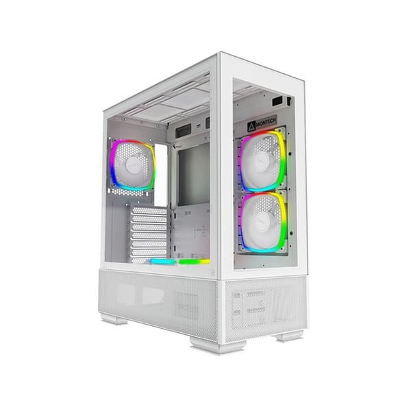 PC-chassi - MONTECH - Sky Two - ATX - Vit - Vitrerad - RGB