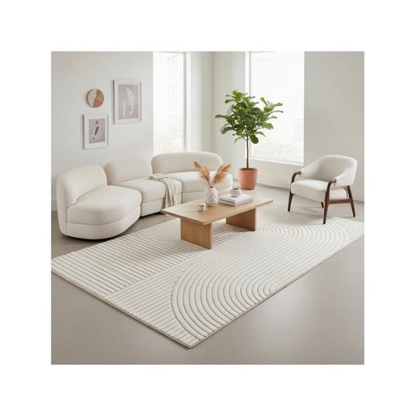 Inomhusmatta - MELIS HOME - 120x170 cm - Skulpterad geometrisk - 14 mm - Oeko-Tex certifierad Inomhusmatta - MELIS HOME - 120x170 cm - Skulpterad geometrisk - 14 mm - Oeko-Tex certifierad