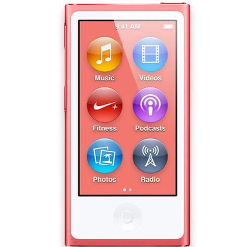 Apple iPod nano 16GB, MP4-soitin, 16 Gt, LED, valaistus, FM-radio, Vaaleanpunainen- REFURBISHED