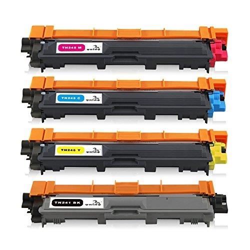 ONINO Kompatibla 4-Pack Tonerkassetter TN-241 TN-245 Ersättning för HL-3140CW HL-3150CDN HL-3150 HL-3170CDW DCP-9015 DCP-902
