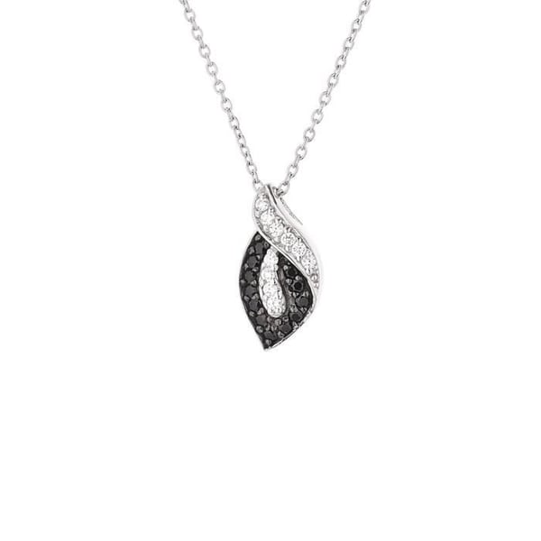 Halsband - Christie - Massiv Rhodium 925 - Zirkoniumoxid - Längd 42 cm - Kvinna