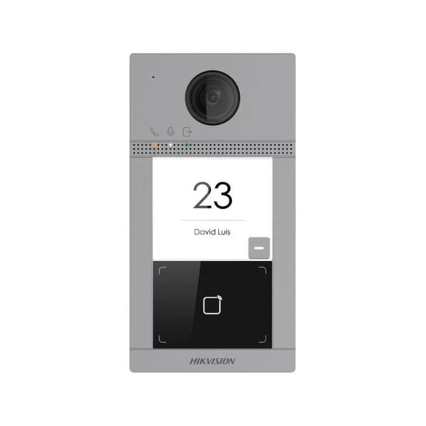 Intercom video IP - HIKVISION - DS-KIS604-S - 7 tum - Kablansladd - Besökarminnesystem
