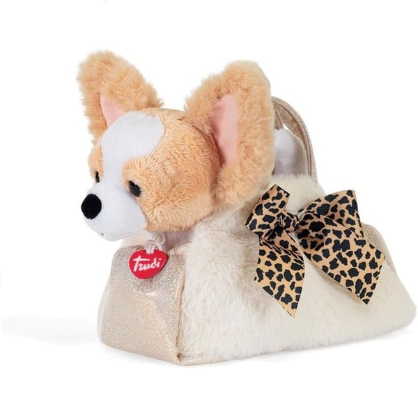 Plysch - TRUDI - Plyschhund - Handväska - Extrem mjukhet - 20x11x17 cm