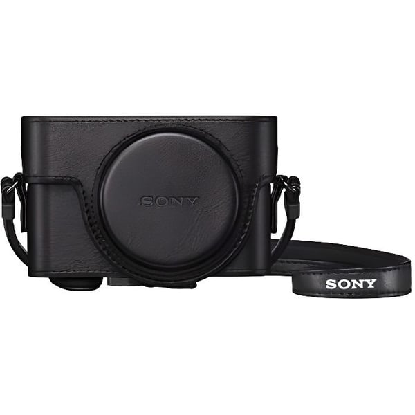 Sony LCJ-RXK läderkamerafodral för RX100 RX100-serien med dammsäkert och repskyddande skydd för RX100, RX100M2,