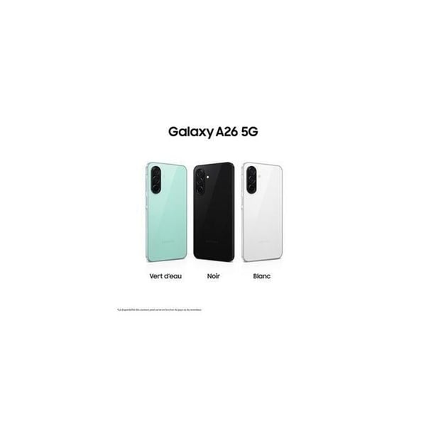SAMSUNG Galaxy A26 5G Smartphone 128 Go Svart