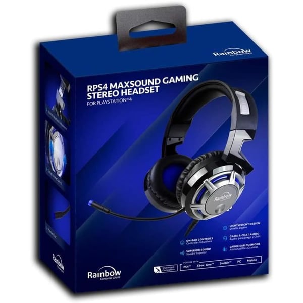 Gamingheadset - GENERIC - Rps4 Maxsound - Stereo - Trådad - Inbyggd mikrofon