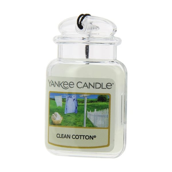 Car Jar Ultimate - YANKEE CANDLE - Frisk Damm - Torkad Bomullsdoft - Gröna Noter - Vita Blommor