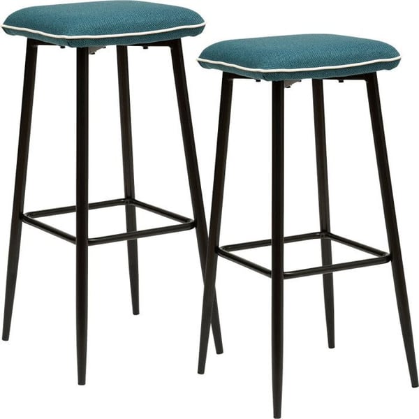 Set med 2 Atmosphera "Lanir" Design barstolar - Ankblå