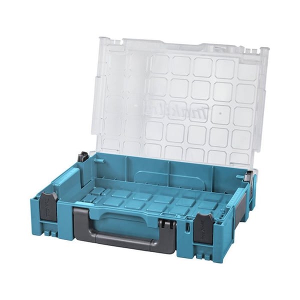 Etui - MAKITA - MAKPAC 191X84-4 - Plastic Resistance - Blå Färg - Transparent Lock