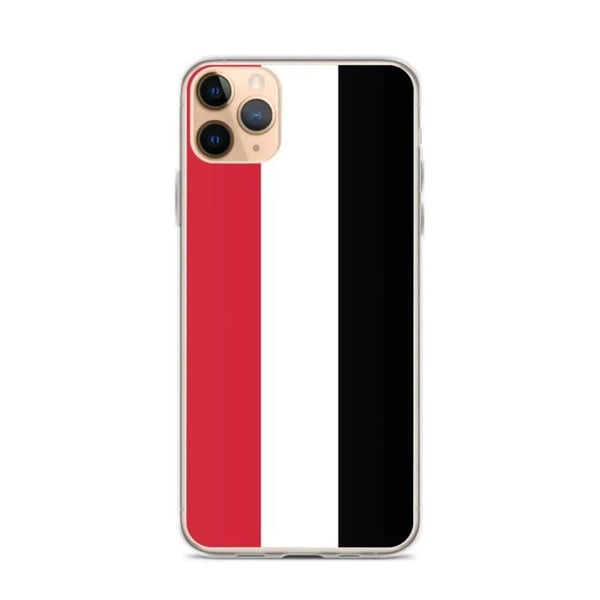 Telefoncase - PIXELFORMA - Jemenflagga - Kompatibel med iPhone 11 Pro Max - Flexibel - Stöttålig