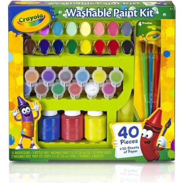 CRAYOLA - Tvättbar färgsats - 40 st