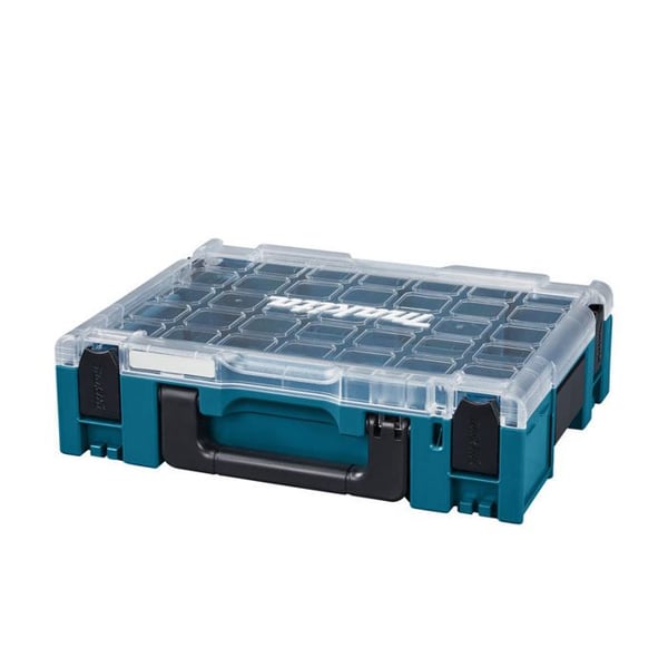 Etui - MAKITA - MAKPAC 191X84-4 - Plastic Resistance - Blå Färg - Transparent Lock
