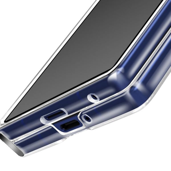 Fodral - AVIZAR - Samsung Galaxy Z Fold 7 - Styvt och Fällbart - Transparent - Hinge Skydd