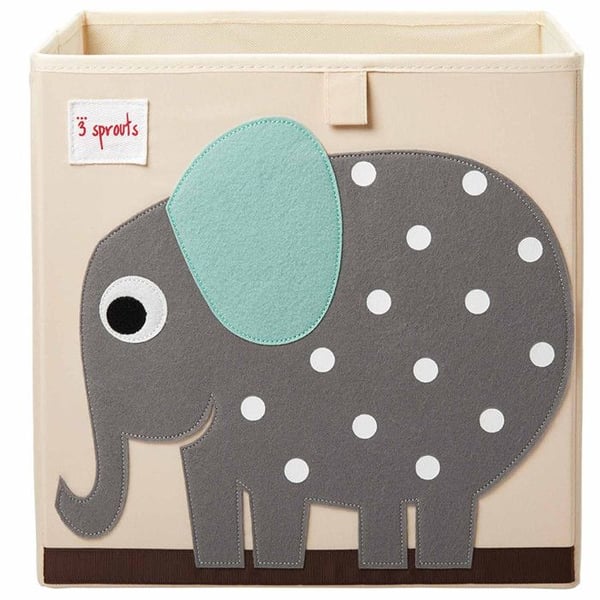 3 Sprouts | Litet förvaringsmöbel för leksaker - 3 SPROUTS - Elefant - Flerfärgad - TU