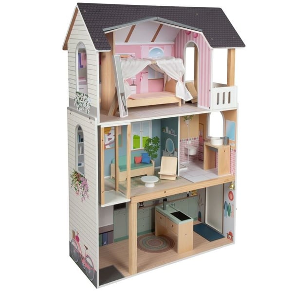 Dockhus - SMALL FOOT - Drömvilla XL - Skala 1:6 - Dockor ≤30 cm - 3 våningar
