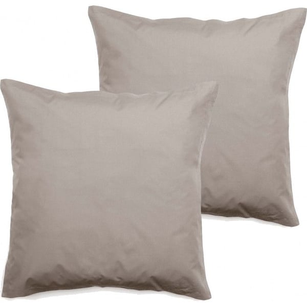 Paket med 2 örngott av percale i ren kammad bomull med långa fibrer 80 trådar/cm² Vent du sud - Lin - Paket med 2 örngott 65 x 65