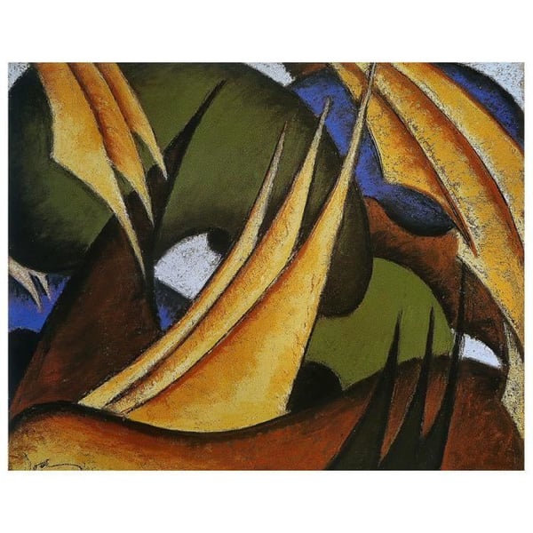 Målning, Canvastryck - Segel - Arthur Dove - Väggdekoration - 40x50cm