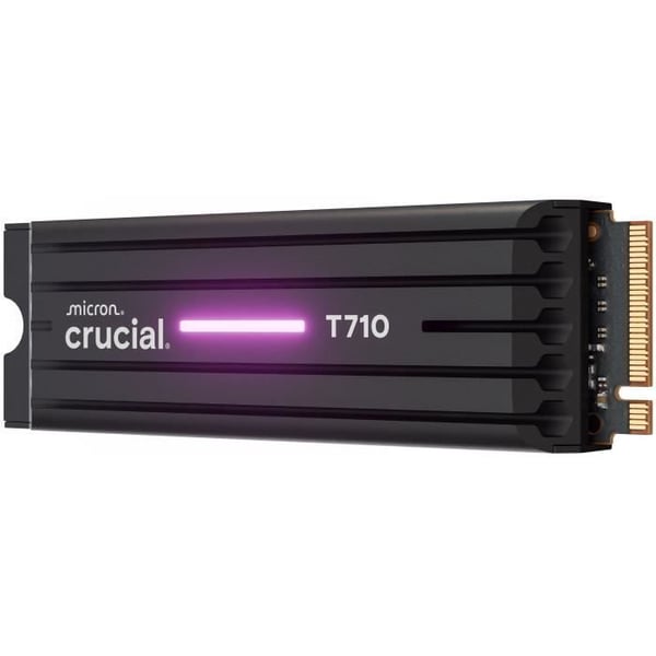 CRUCIAL - Intern SSD - T710 - 4 To - med kylfläns - PCIe Gen5 NVMe M.2