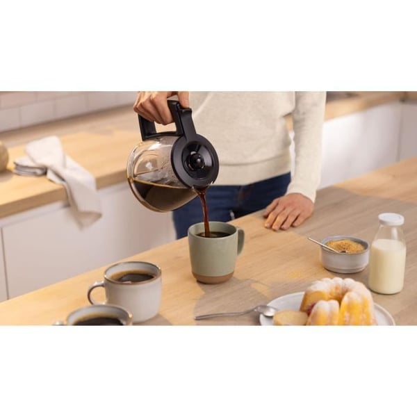 Filterkaffebryggare - BOSCH - TKA2M113 MyMoment - Svart - Kapacitet 1,25L - glaskanna - anti-droppsystem