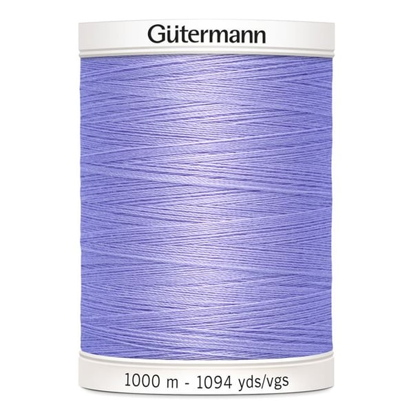Pack om 5 rullar Polyestertråd 1000m Gutermann ref 701939 - Att 158 - lila