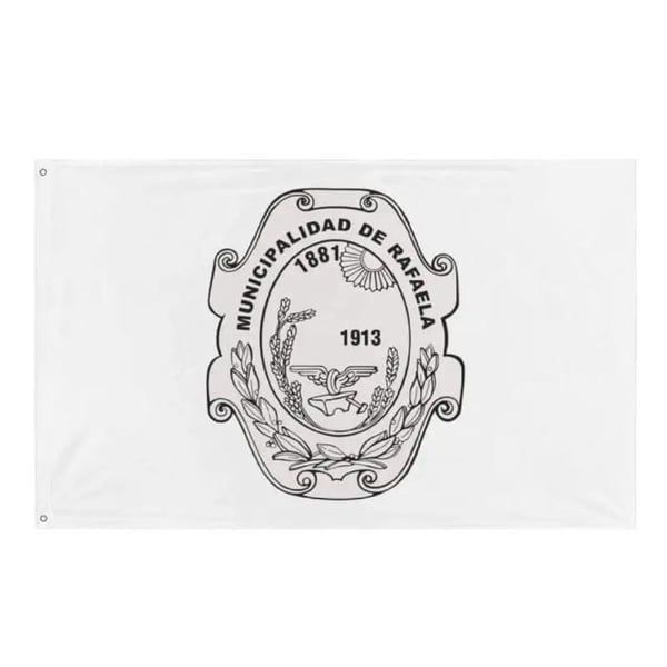 Rafaela flagga i flera storlekar – 120 x 180 cm – Polyester – Metallöglor – Anerisk