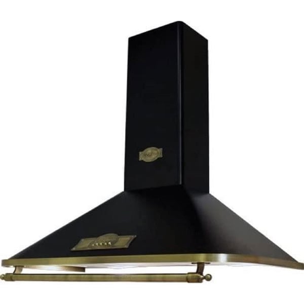 Kaiser Empire Vägghängd Fläkt Svart A 9315 Köksfläkt 90 cm Retro Vintage Massiv Brons Dekor • Utsug/Återvinning • 910m³/h