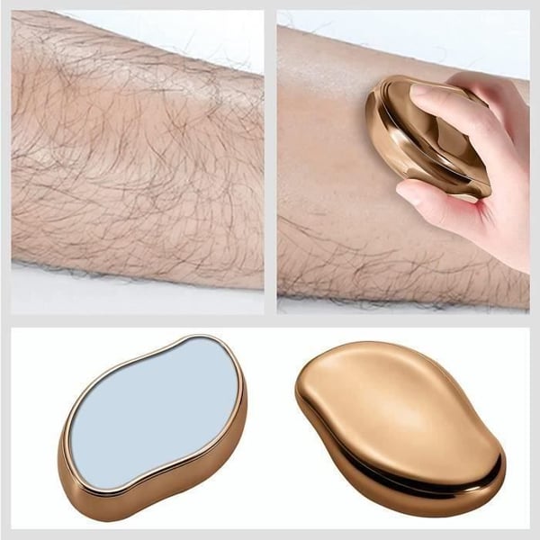Epilator - Crystal Hair Eraser - Guld - Smärtfri fysisk - Hårborttagning utan rakning - Kvinna