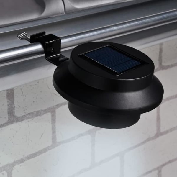 Set med solenergi LED-lampor - XIS - 2 st - Svart - Solenergi - Trädgård