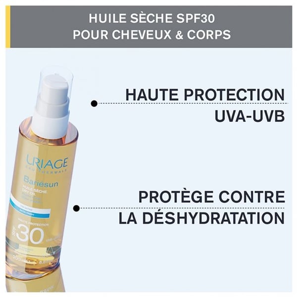 Uriage Bariésun Tør Sololie SPF30 200ml