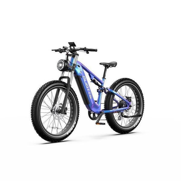 Elcykel - DUOTTS - E26 - Motor 250 W - Batteri 48 V 20 Ah - Assisteret rækkevidde 100–120 km - Dæk 26 tommer - Blå-lilla