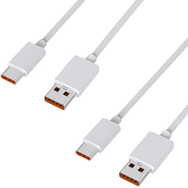 Lot 2 Snabbladdningskablar USB-C 1m för Xiaomi Poco M8 5G/Poco M8 PRO 5G Phonillico®