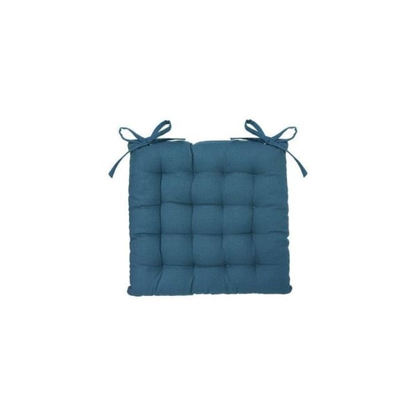 Stolsdyna med knutar 38 x 38 cm Atmosphéra - Ankblå